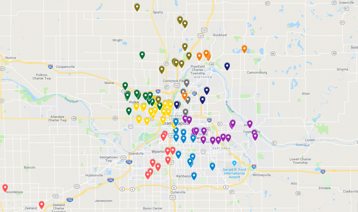 Transportation map
