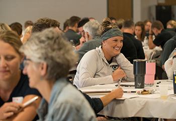 Educators at a virtual professional development conference 