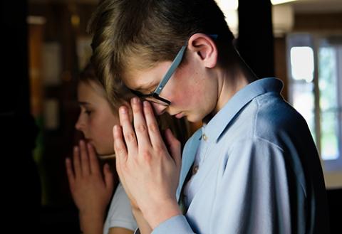 Students Praying