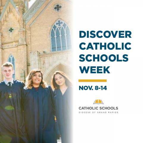 File photo from 2019 shows Catholic Central graduates.